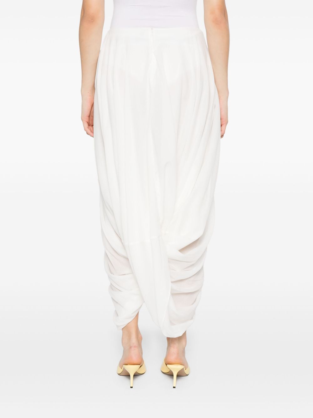 Gonna drapeggiata cocoon in bianco Toteme - donna 