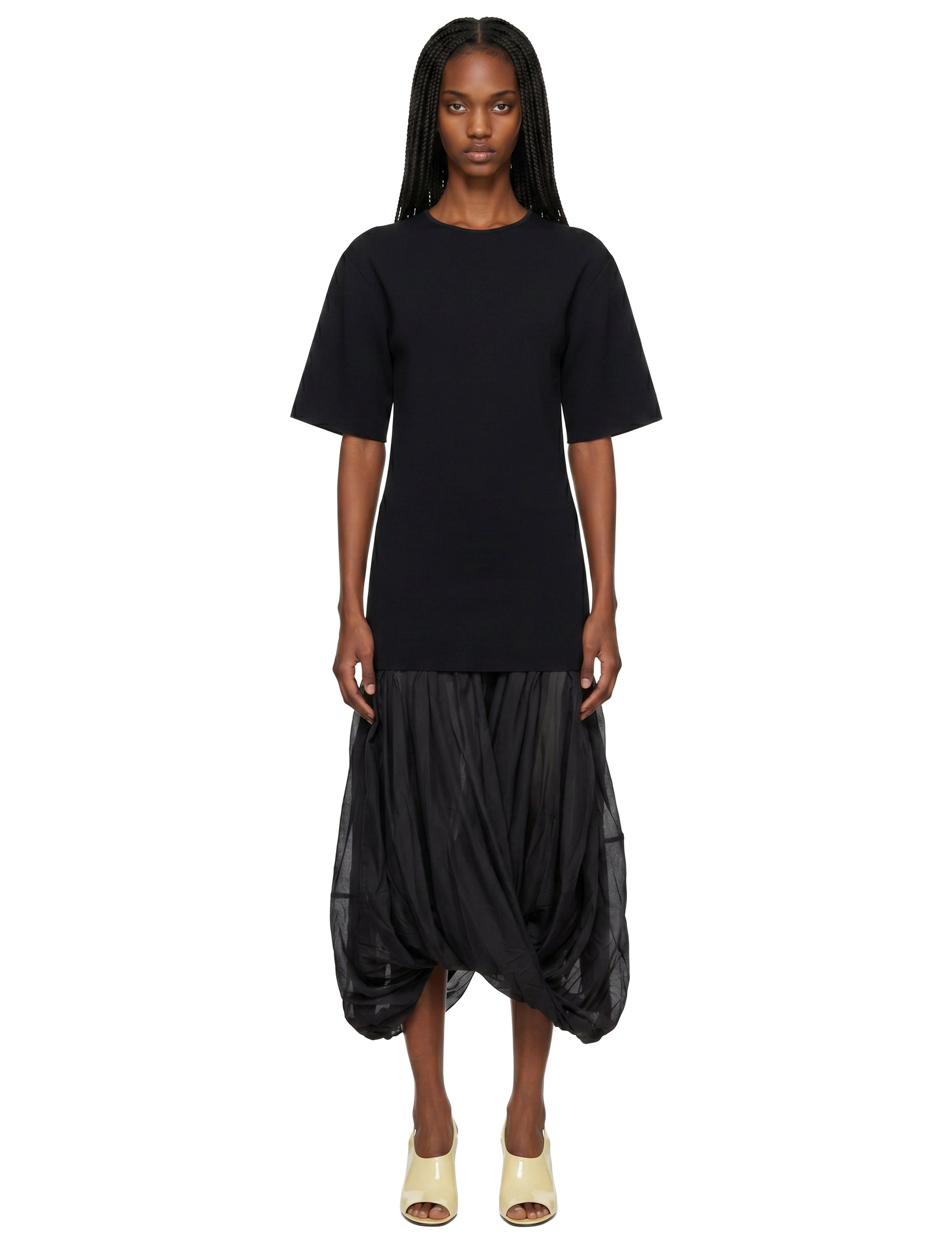 Abito Cocoon in nero 