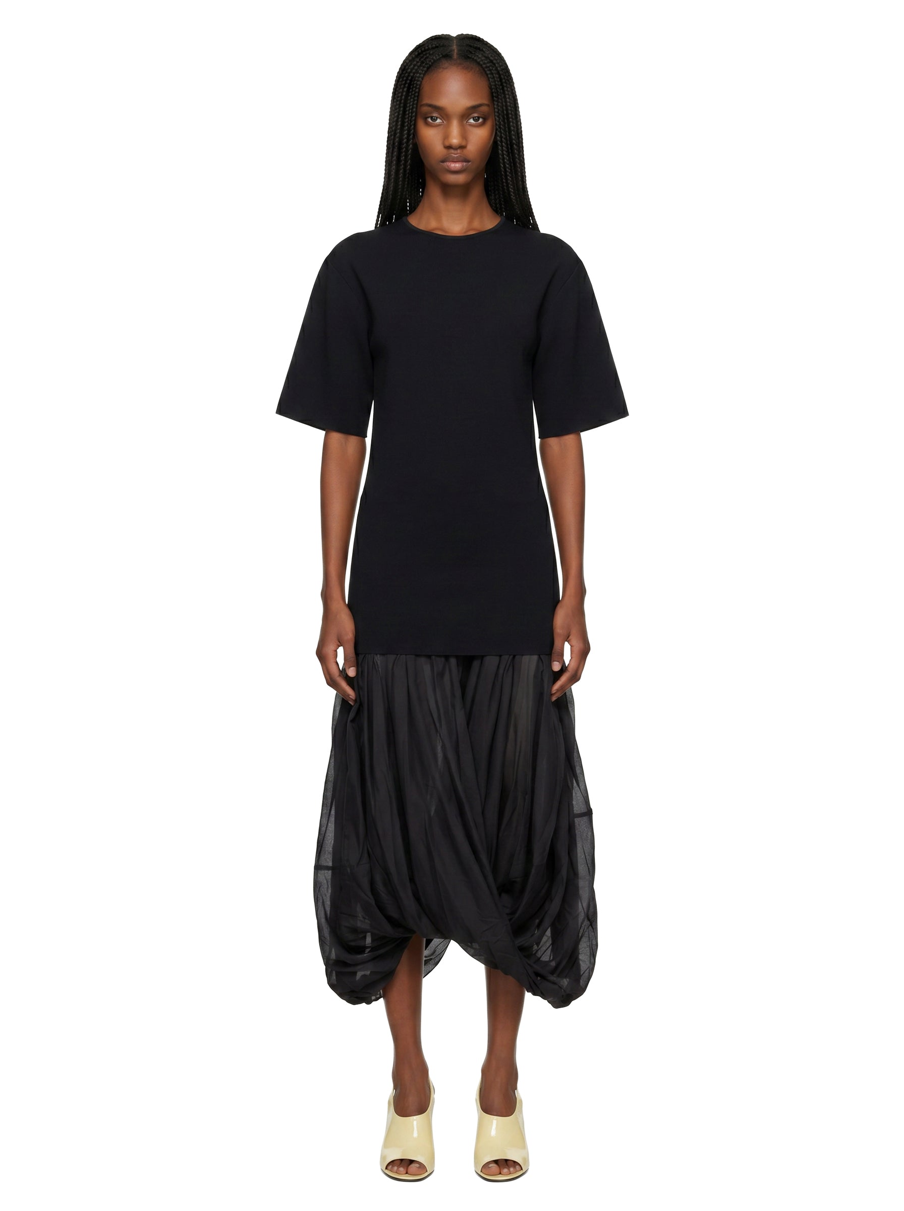 Abito Cocoon in nero 