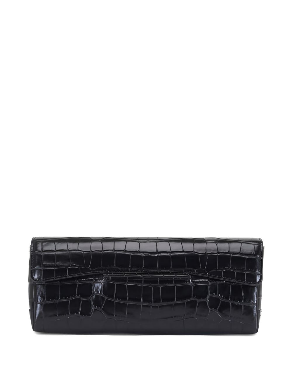Clutch T-clutch in cocco nero 
