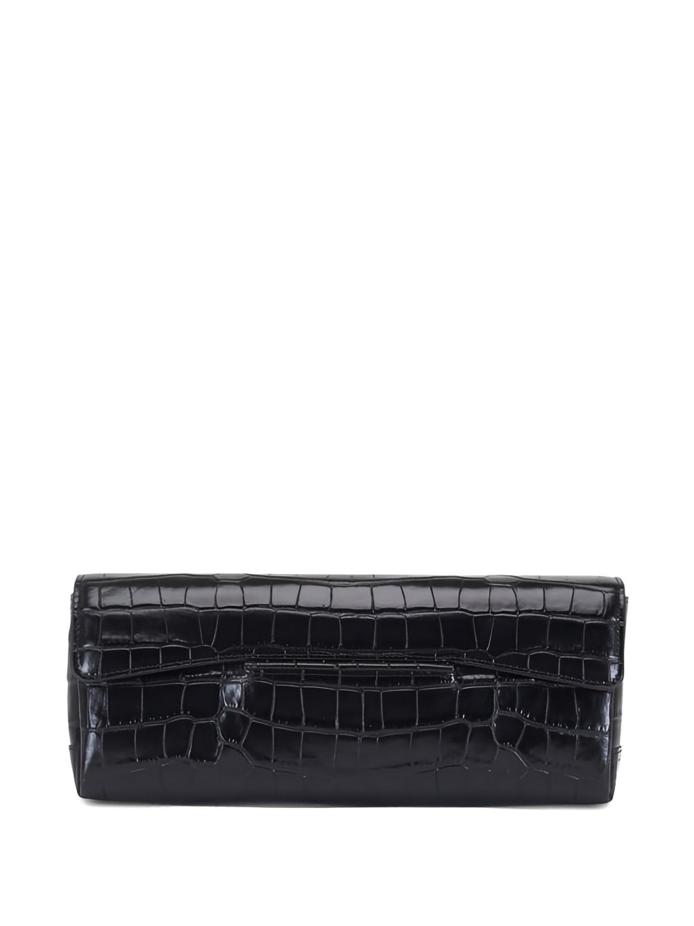 Clutch T-clutch in cocco nero 