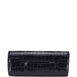 Clutch T-clutch in cocco nero 