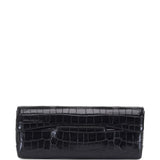 Clutch T-clutch in cocco nero 