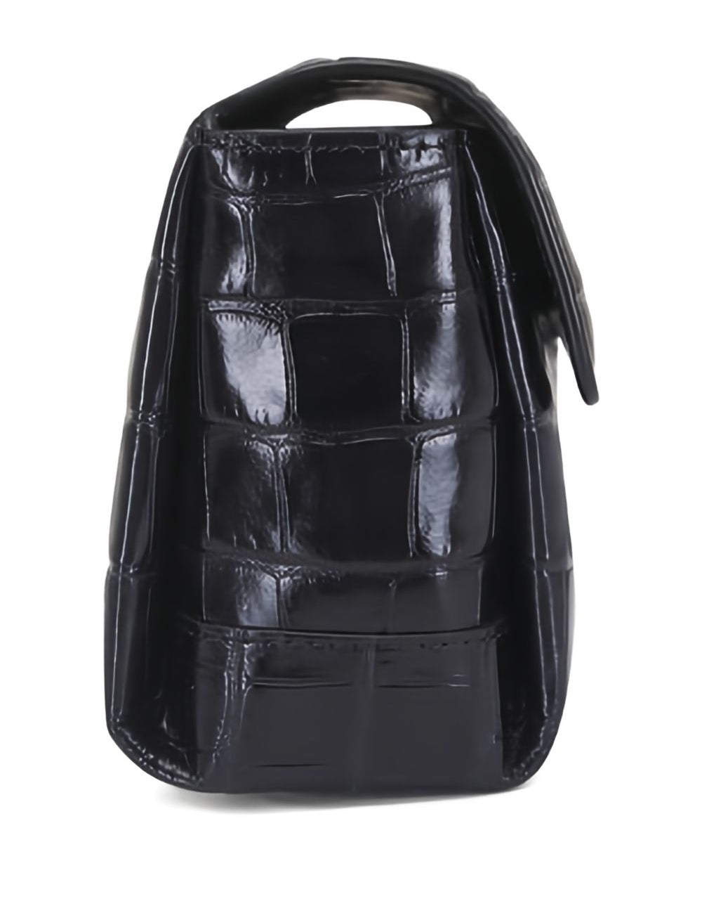 Clutch T-clutch in cocco nero 