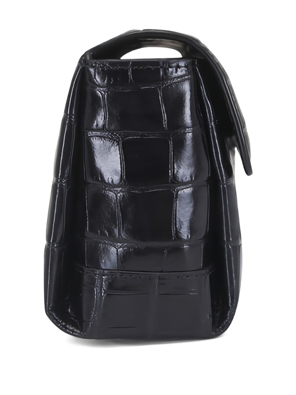 Clutch T-clutch in cocco nero 