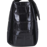 Clutch T-clutch in cocco nero 