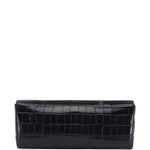 Clutch T-clutch in cocco nero 