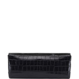Clutch T-clutch in cocco nero 