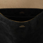 Borsa a spalla Bevel media in nero 