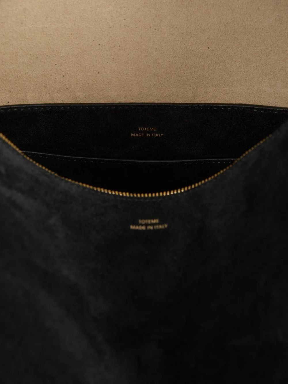 Borsa a spalla Bevel media in nero 