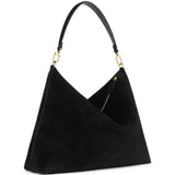 Borsa a spalla Bevel media in nero 