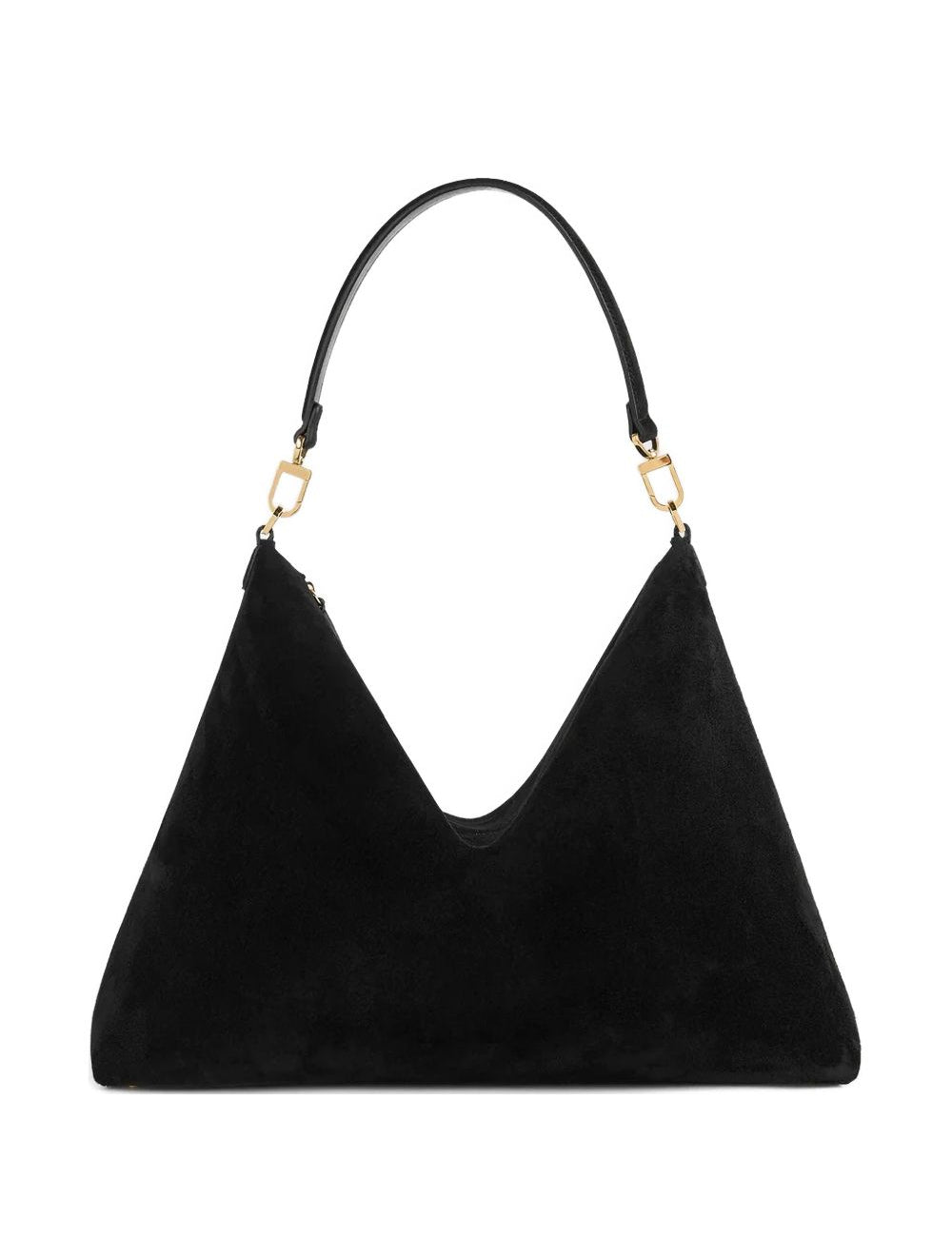 Borsa a spalla Bevel media in nero 