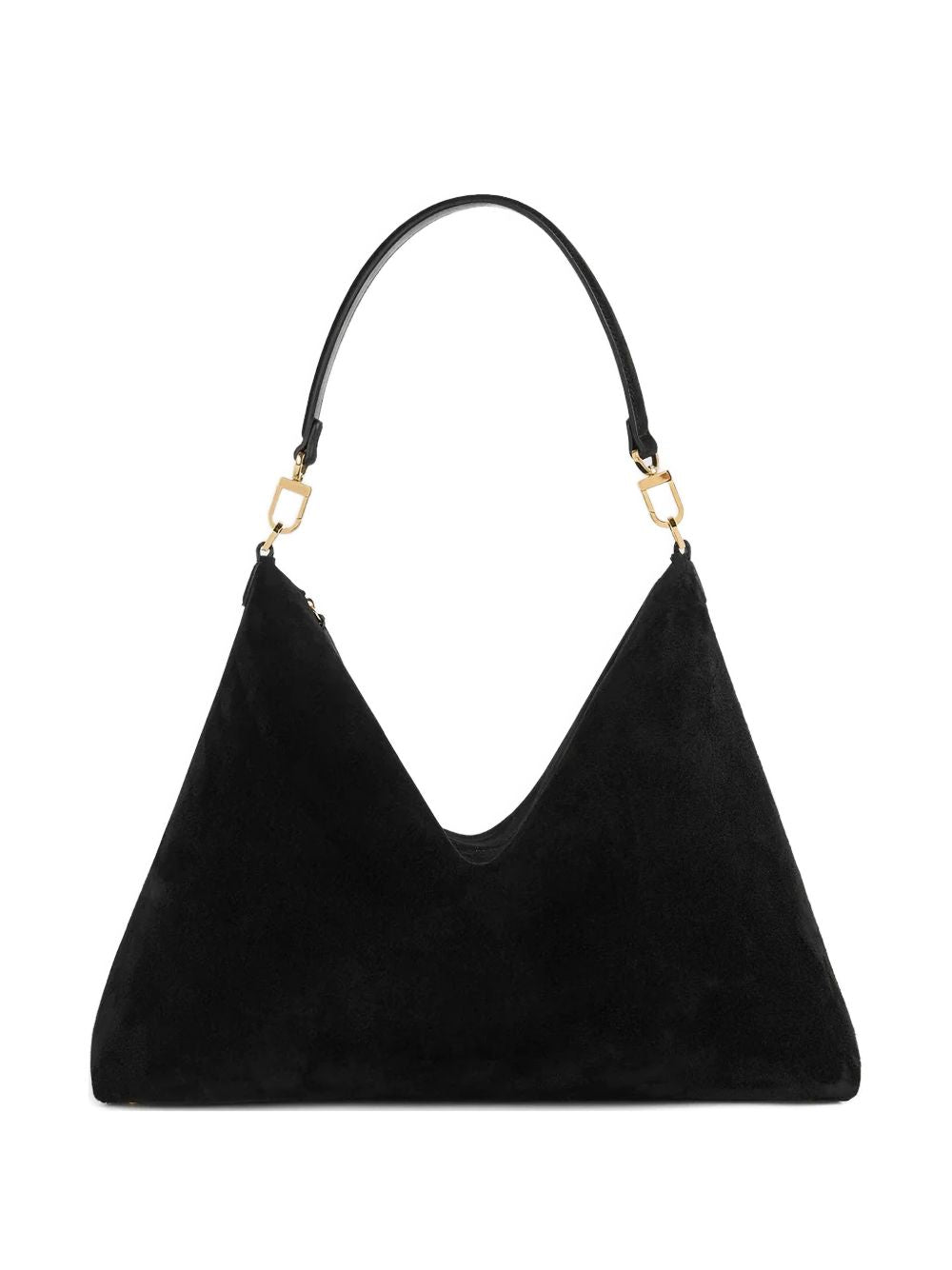Borsa a spalla Bevel media in nero 