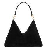 Borsa a spalla Bevel media in nero 