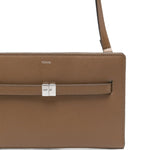 Borsa T-Lock a tracolla in marrone 