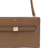 Borsa T-Lock a tracolla in marrone 