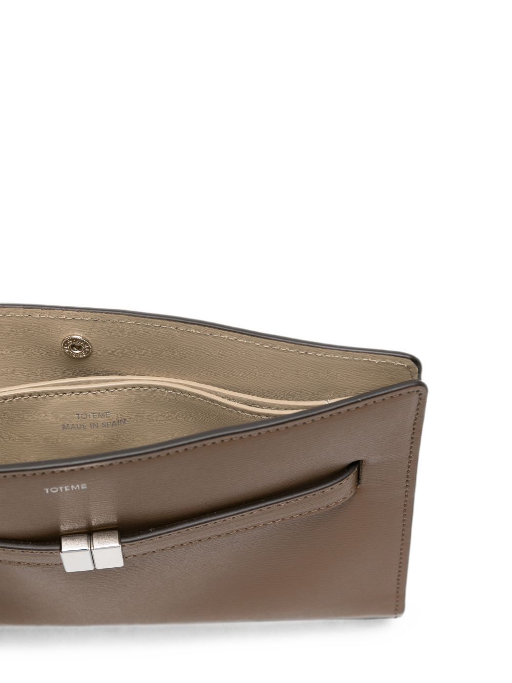 Borsa T-Lock a tracolla in marrone 