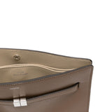 Borsa T-Lock a tracolla in marrone 