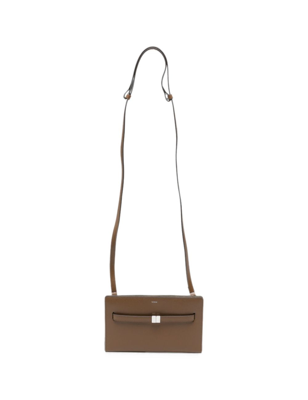 Borsa T-Lock a tracolla in marrone 