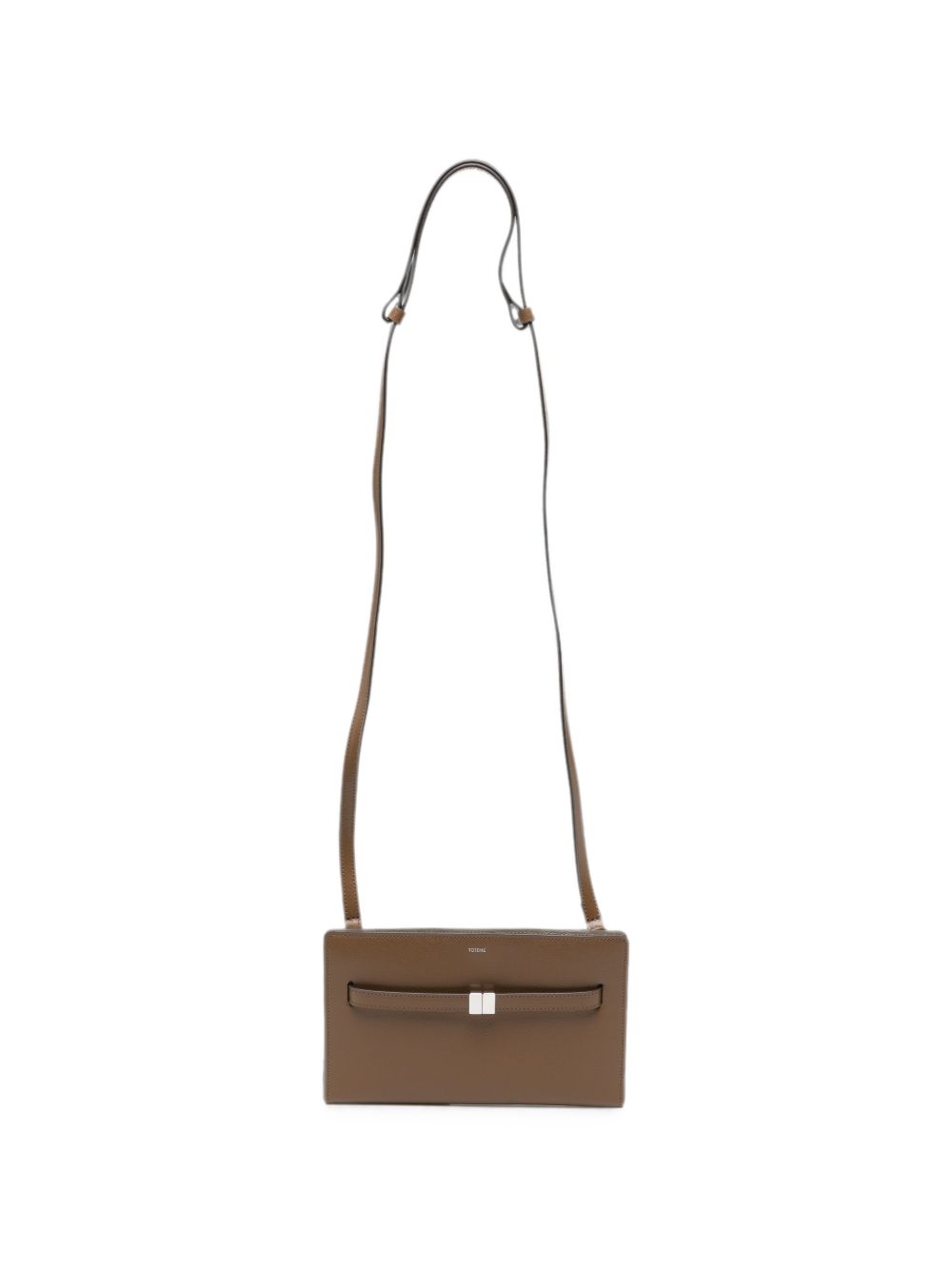 Borsa T-Lock a tracolla in marrone 