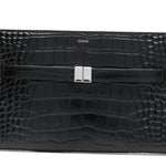 Borsa a tracolla con logo in nero 