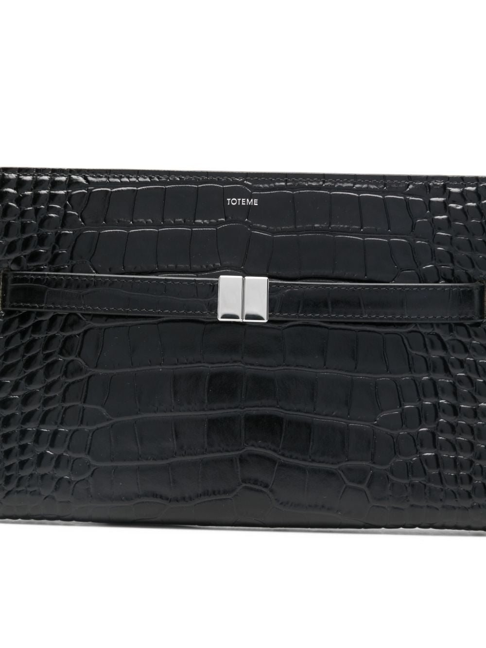 Borsa a tracolla con logo in nero 