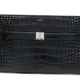 Borsa a tracolla con logo in nero 