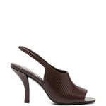 Sandali con cinturino e decorazione a forma di lucertola in marrone Toteme - donna 