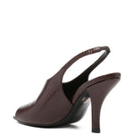 Sandali con cinturino e decorazione a forma di lucertola in marrone Toteme - donna 