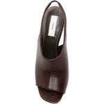 Sandali con cinturino e decorazione a forma di lucertola in marrone Toteme - donna 