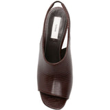 Sandali con cinturino e decorazione a forma di lucertola in marrone Toteme - donna 