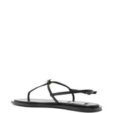 Sandali a t e punta quadrata in nero Toteme - donna 