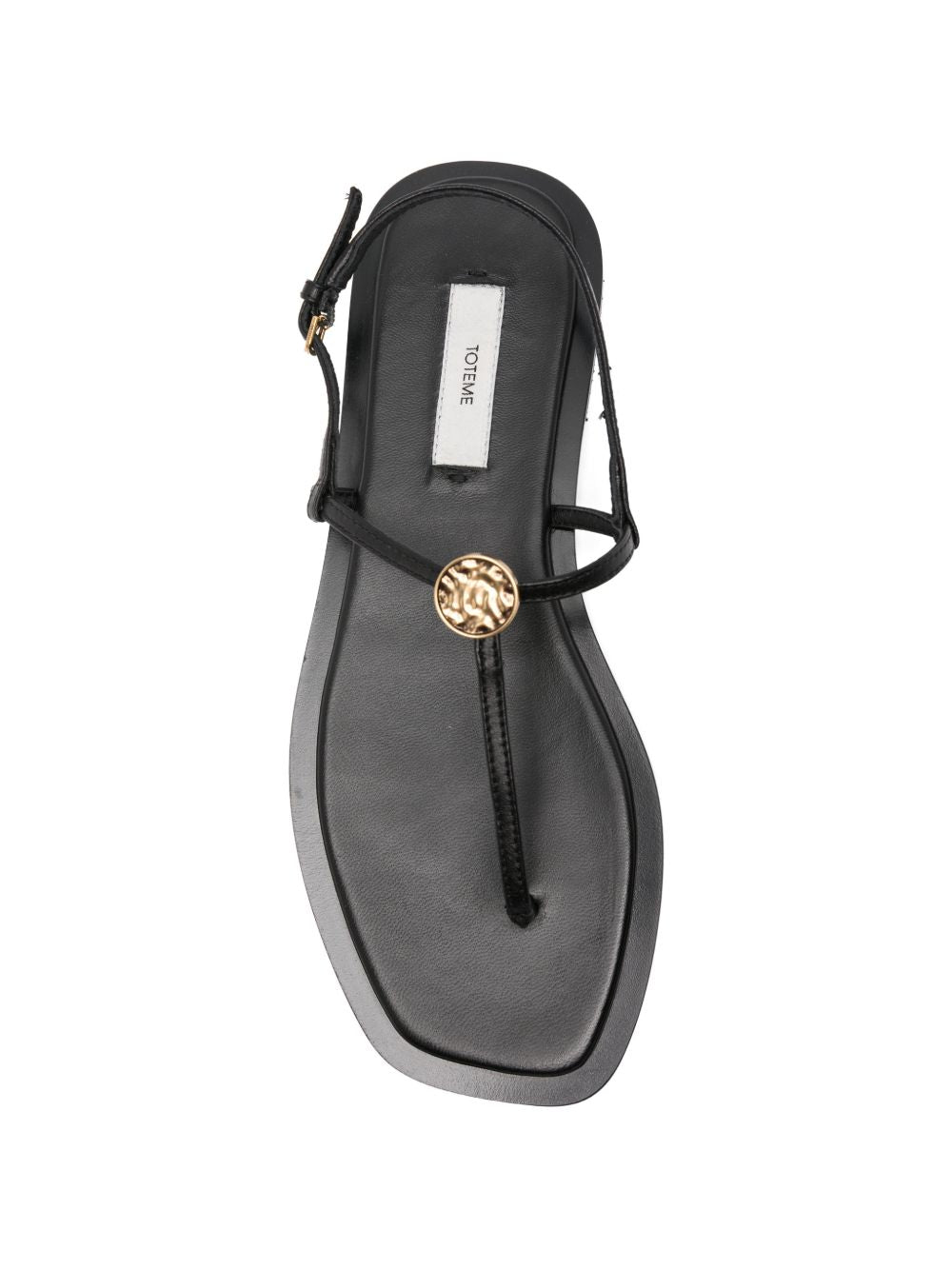 Sandali a t e punta quadrata in nero Toteme - donna 