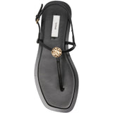 Sandali a t e punta quadrata in nero Toteme - donna 
