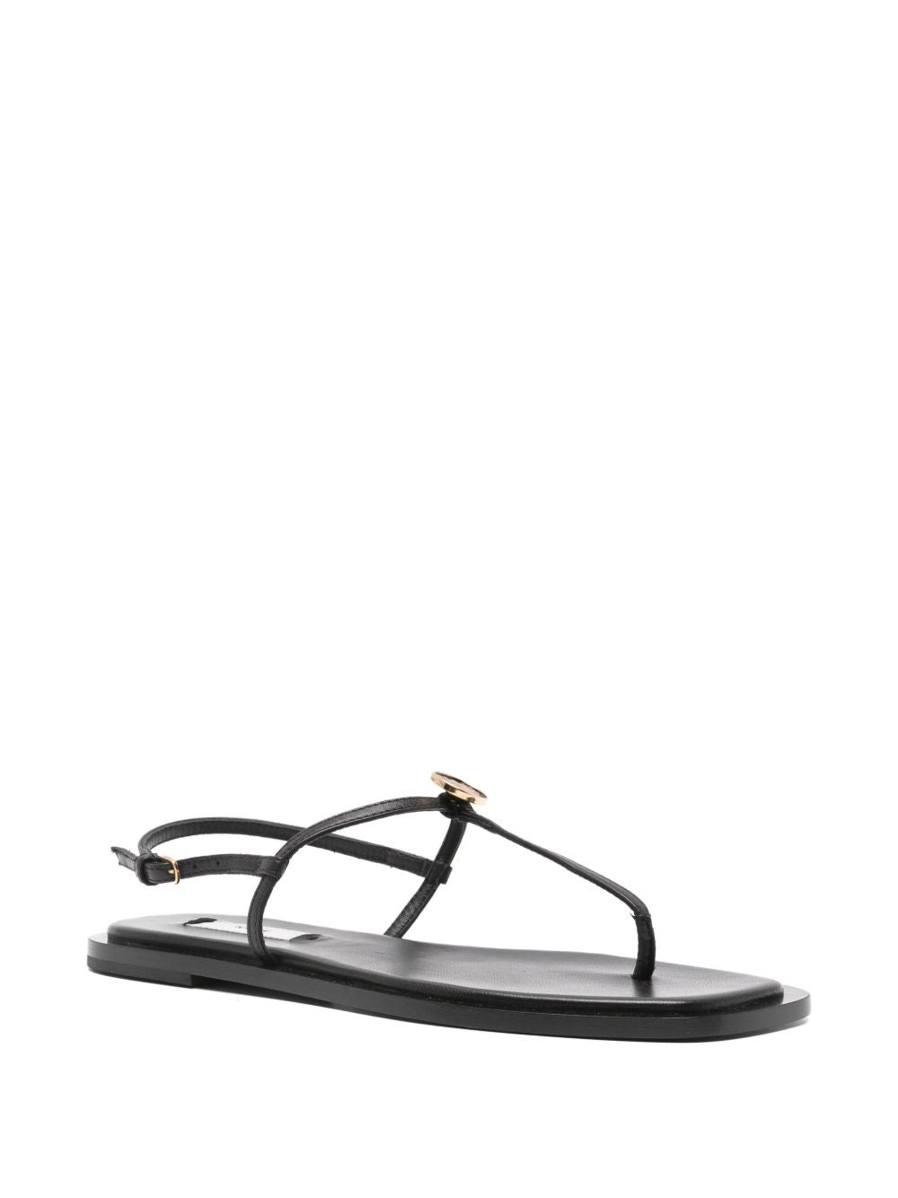 Sandali a t e punta quadrata in nero Toteme - donna 