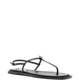 Sandali a t e punta quadrata in nero Toteme - donna 