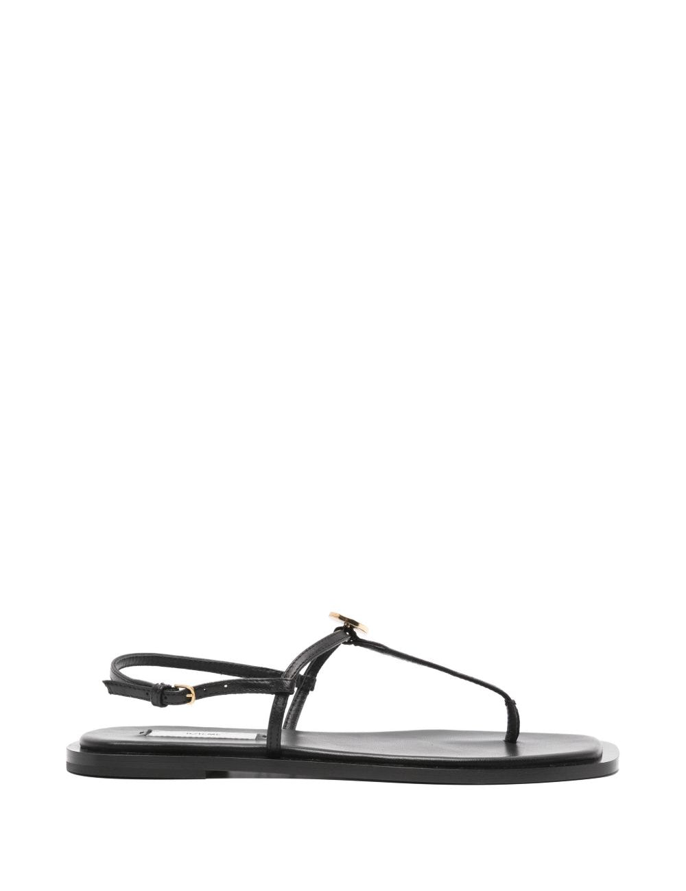 Sandali a t e punta quadrata in nero Toteme - donna 