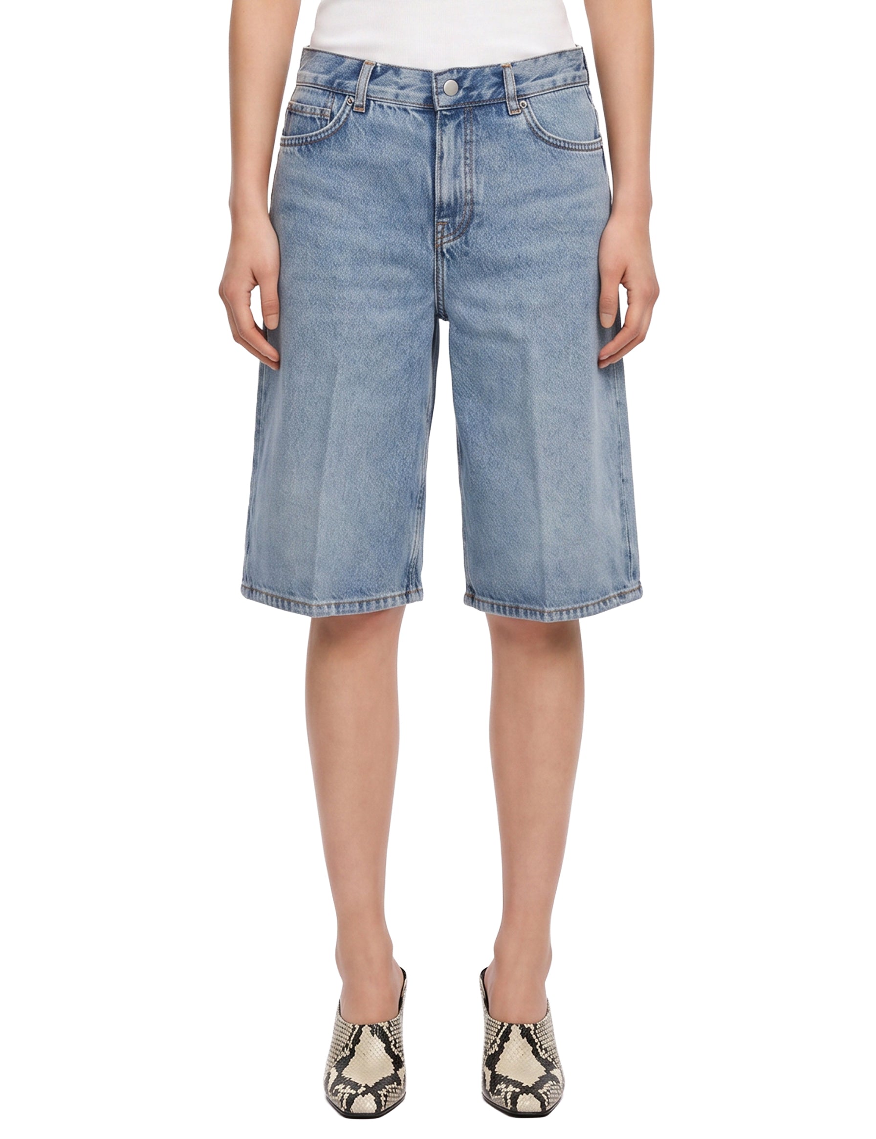 Shorts Board in denim blu 