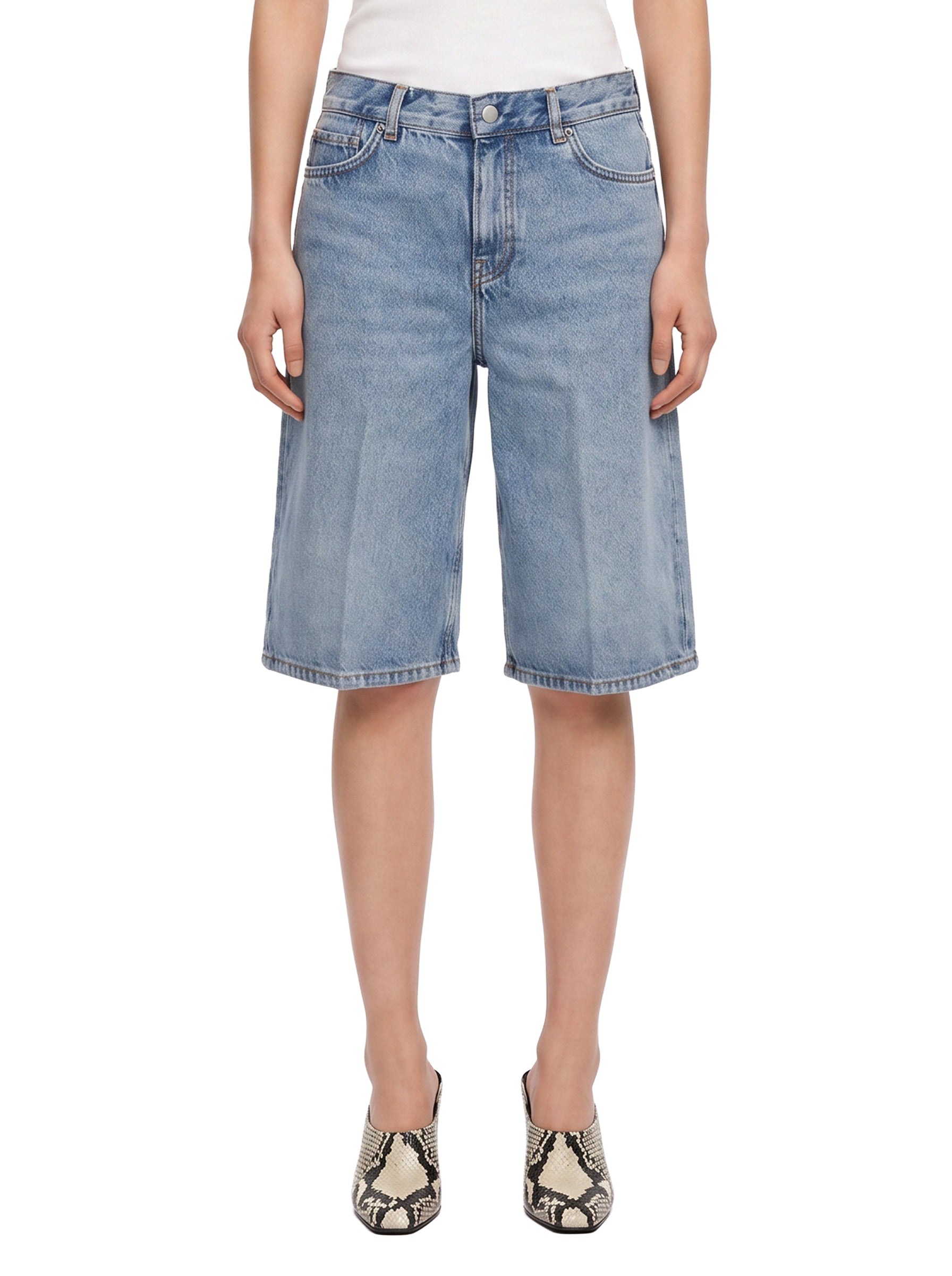 Shorts Board in denim blu 