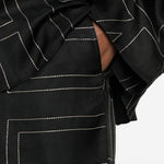 Pantaloncini con stampa monogramma in nero Toteme - donna 