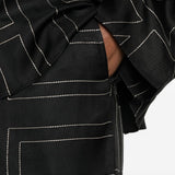 Pantaloncini con stampa monogramma in nero Toteme - donna 