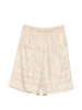 Pantaloncini con stampa monogramma in beige Toteme - donna