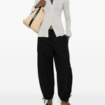 Pantaloni con coulisse in nero Toteme - donna 