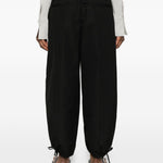 Pantaloni con coulisse in nero Toteme - donna 