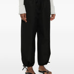 Pantaloni con coulisse in nero Toteme - donna 