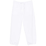 Pantaloni con coulisse in bianco Toteme - donna 