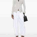 Pantaloni con coulisse in bianco Toteme - donna 