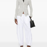 Pantaloni con coulisse in bianco Toteme - donna 
