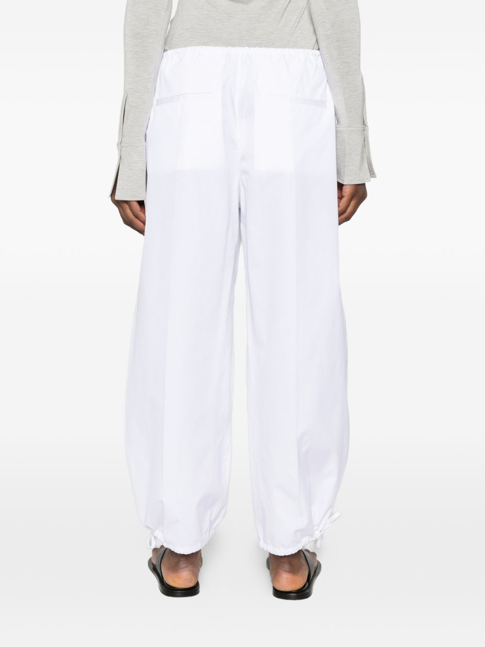 Pantaloni con coulisse in bianco Toteme - donna 