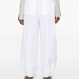 Pantaloni con coulisse in bianco Toteme - donna 